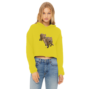Sudadera con capucha corta para mujer Cheetah Brothers, con borde sin rematar, transpirable, de punto, informal, arcoíris, talla XS, de otoño, con bordado de seda y cierre de cremallera - Product Image 5