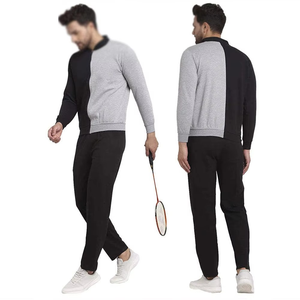 Haute qualité personnalisé décontracté Streetwear sweat et pantalon pulls à capuche hommes survêtement double couleur à manches longues confortable - Product Image 1