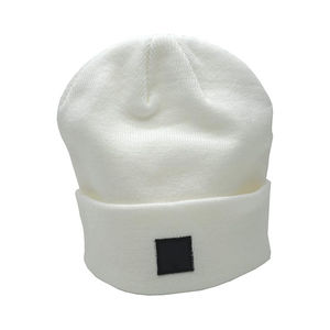 Bonnes affaires : Bonnets et casquettes en fil de coton tricoté chaud, confortables, unisexes, couleur unie, nouveauté 2025 - Product Image 2