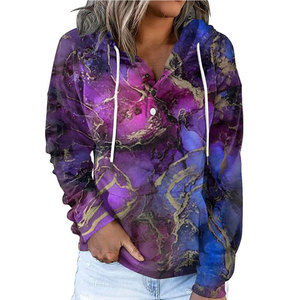 Top con capucha de alta calidad para mujer, diseño único, sublimación, ropa de invierno, estilo callejero, logotipo frontal, precio al por mayor más vendido - Product Image 3