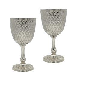 Luxury Brass <b>Goblet</b> Set | Antique Style Decorative Chalice | Handmade Royal Table Decor Cup for Home Display & Gifting Set - Product Image 1