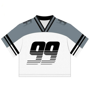 Blank <b>Football</b> Jersey Hip Hop Sports Mesh Practice Heat-Transfer Printed American <b>Football</b> Uniform Short Anti-Bacterial - Product Image 4