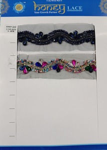 Exquisito colorido floral bordado encaje ajuste estilo de lujo patrones detallados vestidos de novia DIY artesanía proyectos Alta Costura moda - Product Image 6