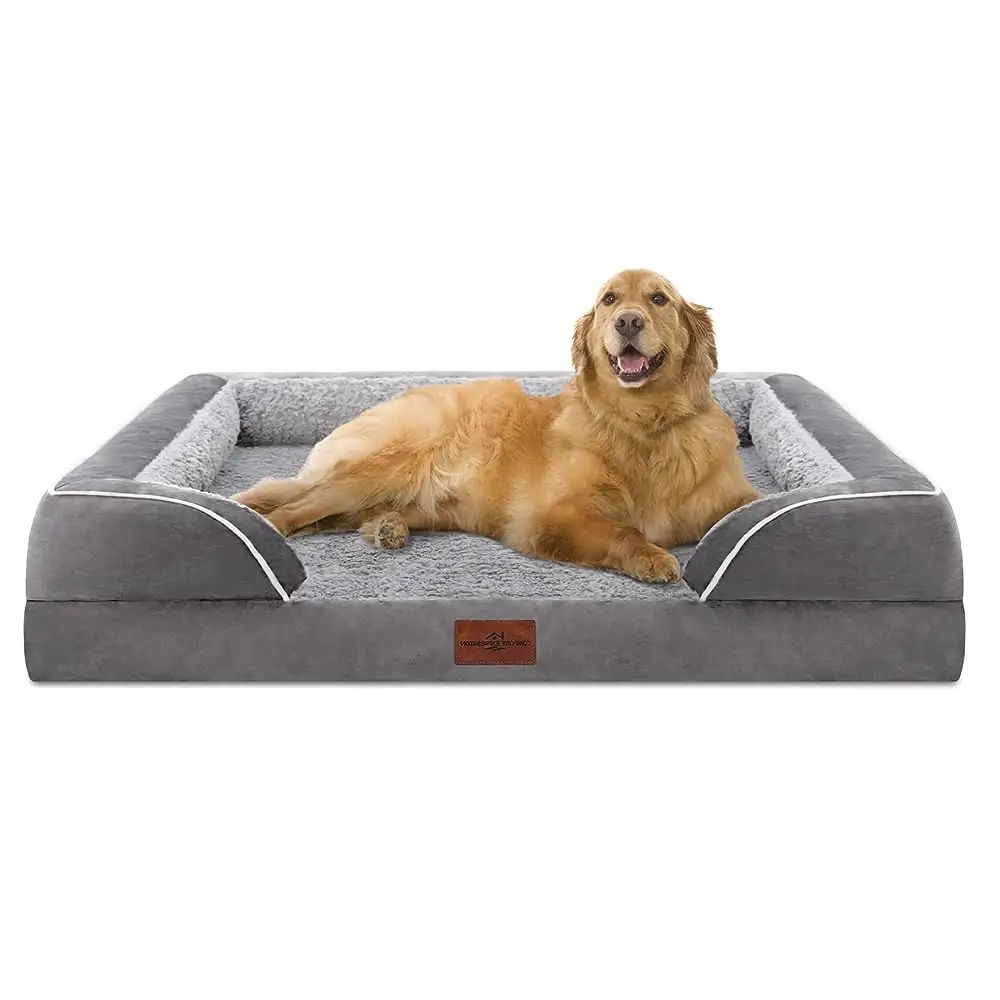 Bed for Medium Dogs - Waterproof Dog Sofa Bed Medium, Supportive Foam Pet Couch with Removable Washable Cover