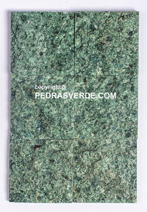 Azulejos de piscina de piedra volcánica Sukabumi, diseño cuadrado rústico verde, alta resistencia a la erosión antiácida, tamaño personalizado para hoteles divididos - Product Image 3