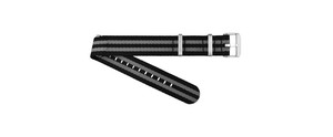 Bracelets unisexes en nylon B10 20-22 mm pour montres connectées, noir et gris, résistants à l'eau, respirants, souples, réglables, avec boucle en acier inoxydable - Product Image 4