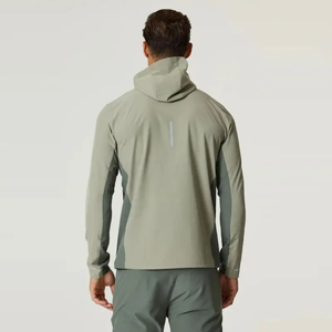 Conjunto Deportivo Personalizado de Invierno con Capucha, Chaqueta Cortavientos de Poliéster/Algodón, Pantalones Deportivos con Cremallera, Resistentes al Viento y Transpirables para Hombre - Product Image 4