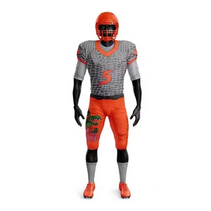 Conjuntos Deportivos Transpirables de Diseño Personalizado, Talla Grande, Unisex, de Alta Calidad, Secado Rápido, Poliéster, Uniforme de Fútbol Americano de Verano - Product Image 5