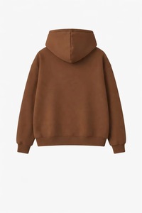 Sweat-shirt à capuche surdimensionné pour homme, couleur unie, en molleton de coton, décontracté, pour l'automne, avec poche, coupe classique - Product Image 2