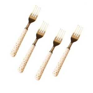 Juego de Cubiertos de cuchara y tenedor más vendido, utensilios de cocina con acabado Chapado en cobre, juego de cubiertos de latón para uso de Catering - Product Image 5