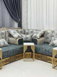 Sofá estilo Majlis árabe, diseño clásico, elegante conjunto para sala de estar, asientos de esquina de lujo, diseño que ahorra espacio - Product Image 3