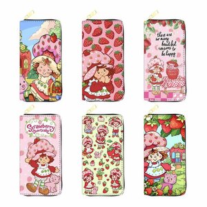 Donne fragola Designer simpatico cartone animato portafogli ragazze portafogli e borselli da donna portafogli lunghi <span class=keywords><strong>pochette</strong></span> - Product Image 1