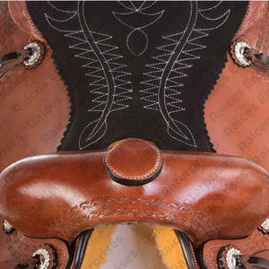 Selles en cuir de course de chevaux professionnelles de style occidental anglais Meilleures ventes - Product Image 4