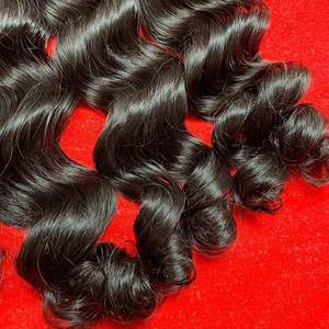 Alta calidad 100% Remy cabello humano vietnamita máquina ondulada Natural trama completa cutícula alinear para mujeres precio al por mayor - Product Image 4