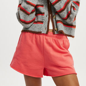 Short en molleton 100% coton épais pour femmes avec poches latérales Vêtements décontractés d'été respirants pour femmes - Product Image 2