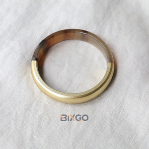 Bracelet de manchette en corne de buffle laqué couleur artisanale commandes en gros personnalisées acceptées directement du Vietnam - Product Image 2