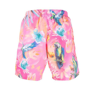 กางเกงขาสั้นลำลองสำหรับผู้ชายผ้าสแปนเด็กซ์ระบายอากาศได้ดีผ้าโพลีเอสเตอร์พร้อมเชือกผูกเอวผ้ายืดและปักลวดลายพื้น - Product Image 2