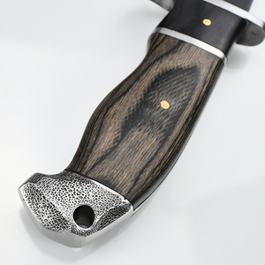 Nuevo Cuchillo Bowie de Acero de Damasco de Alta Calidad, Personalizable, OEM, ODM, Hoja Fija, Punta de Caída, para Defensa Personal, Táctico, para Exteriores - Product Image 4