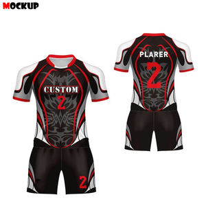 ชุดเครื่องแบบรักบี้โพลีเอสเตอร์100%,ชุดเครื่องแบบรักบี้ระบายอากาศระเหิด - Product Image 3