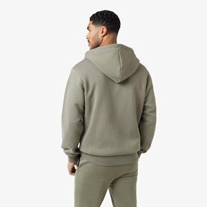 ชุดเซ็ตเสื้อฮู้ดดี้และกางเกงขายาวทรงบานผ้าฝ้ายฟลีซเฟรนช์เทอร์รี่แบบลำลองสำหรับผู้ชาย ผ้าหนานุ่ม ระบายอากาศได้ดี สั่งทำได้ - Product Image 3