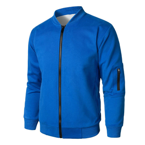 Blouson Bomber en Satin Personnalisé de Haute Qualité pour Homme, Couleur Unie, Col Montant, Coupe-Vent Décontracté, Tissé Imprimé, Hiver, Service OEM Avant-Vent - Product Image 3
