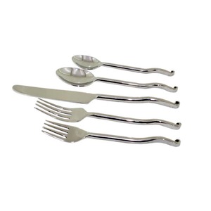 Exportador indio Venta directa a precio mayorista Cubiertos de metal de la mejor calidad Juego de cubiertos chapados en plata Acero inoxidable para alimentos - Product Image 6