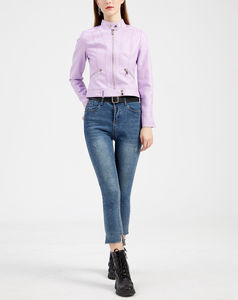 Vestes en cuir pour femmes, style court, vêtements d'hiver, tendance, vente en gros de vestes en cuir pour femmes - Product Image 4