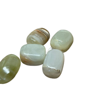 Caída de mármol de ónix verde, cristal de piedras caídas de ónix de mármol, piedra de caída de ónix - Product Image 2