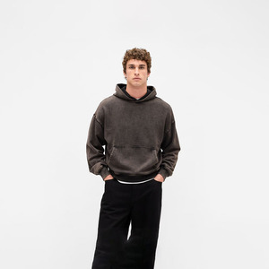 Ropa Urbana de Alta Calidad con Lavado Ácido y Efecto Vintage, Personalizada, Oversize, de Algodón 100% Ecológico de 300g, Suministro de Marca Privada - Product Image 1