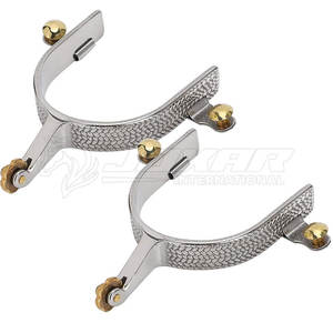 Espuelas para montar a caballo Suministro de fábrica Color personalizado y logotipo disponible para marcas ecuestres Espuelas para montar a caballo - Product Image 4