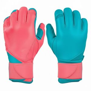 High Quality Professional Eco-Friendly Cabretta Leather Baseball <b>Batting</b> Gloves with Custom Logo Design and Customizable Colors - Product Image 1