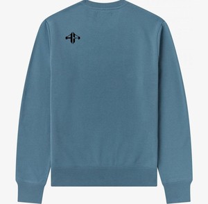 เสื้อสเวตเตอร์แบบสวมศีรษะของผู้ชายเสื้อสเวตเชิ้ตแขนยาวผ้าฝ้าย100% จากแอตแลนติกสีพื้น - Product Image 6