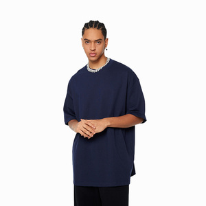 37 colores en stock de alta calidad 240Gsm 100% algodón de peso pesado de gran tamaño estampado eslogan bordado personalizado camiseta en blanco para hombres - Product Image 1