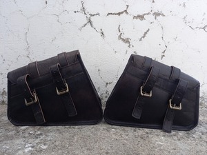 Sacs de voyage unisexes faits à la main de grande taille en cuir vintage pour selle de moto bonbons logo personnalisé bagages à 2 côtés sacs de sport pour - Product Image 3