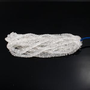 <b>Natural</b> <b>Crystal</b> Quartz Flat Gemstone Beads 16\" 6mm-8mm Heishi Disc Tyre Shape Loose Nature <b>Crystal</b> Necklace Bracelet - Product Image 3