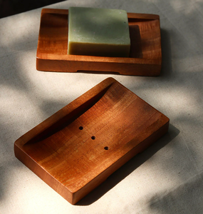Jabonera Rectangular de Madera con Drenaje para Baño, Jabonera de Madera Hecha a Mano con Diseño Propio - Product Image 3
