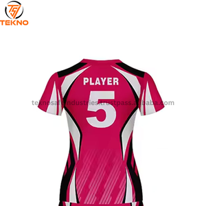 Uniforme de voleibol de diseño impreso personalizado de tamaño adulto 2025 Uniforme de voleibol hecho con material de poliéster 100% Servicio OEM - Product Image 4