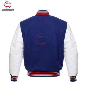 เสื้อแจ็คเก็ตวาร์ซิตี้ผู้ชาย ปักลายปักชื่อ ปักโลโก้ตามสั่ง ไซส์ใหญ่ เสื้อแจ็คเก็ตเลตเตอร์แมน ยูนิเซ็กซ์ เสื้อแจ็คเก็ตวาร์ซิตี้แบบเรียบ - Product Image 2