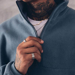 Sudadera Deportiva de Felpa con Media Cremallera y Bordado Personalizado de Fabricante Mayorista OEM - Product Image 3