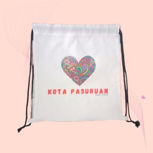 Texte photo personnalisé Sac à dos à cordon de grande capacité Style simple pliable lavable réutilisable Souvenirs cadeaux ouverts - Product Image 2