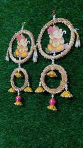 Cuerda colgante de pared de Lord Ganesha indio perfecta para Ganesha Poojan Diwali decoración de puerta principal Pooja habitación templo decoración favores de invitados - Product Image 2