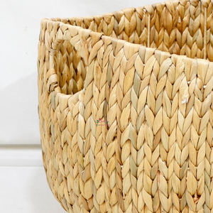 Eco-Friendly Handmade Water Hyacinth <b>Wicker</b> <b>Baskets</b>, Natural <b>Storage</b> Solution for Elegant and Stylish Home Decor - Product Image 2