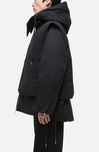 Chaqueta Parka Térmica con Capucha para Hombre, Nueva Moda Otoñal, Abrigo Informal de Forro Polar Cálido, Tela Vaquera, Talla Grande, Cierre de Cremallera, Algodón - Product Image 2