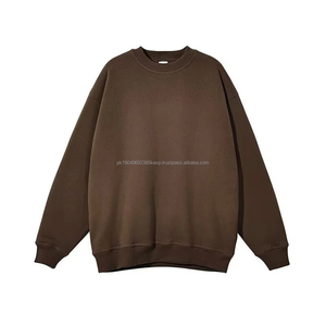 Sweat-shirt brodé vierge à col rond pour hommes de haute qualité fabricant 100% coton Streetwear sweats surdimensionnés unis - Product Image 1