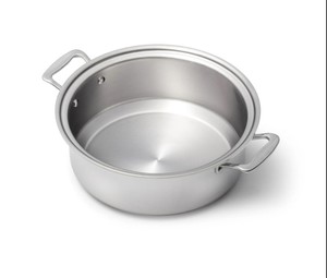 Casserole ronde argentée à la mode Durable multi-usages parfait pour cuisiner servir des repas de tous les jours et divertir - Product Image 5