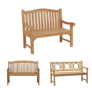 Outside Teak <b>Garden</b> Furniture <b>Wooden</b> Benches for outdoor use Natural Style High Quality Product - Product Image 3