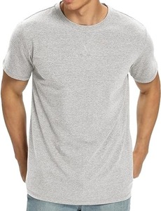 Camiseta de cuello redondo de Spandex de algodón Premium para hombre Camiseta clásica fresca de Bangladesh Stock al por mayor disponible - Product Image 4