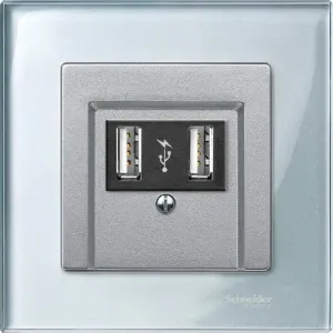 Cornice di copertura connettore USB MTN4010-3260 per dispositivi di commutazione domestici Schneider Electric - Product Image 1