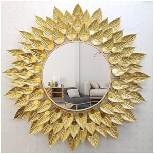 Espejo de pared de diseño para el hogar elegante y la decoración de interiores Marco Premium Añade Personaje de diseñador Estilo de pared contemporáneo - Product Image 3