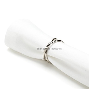 ที่ใส่ผ้าเช็ดปากโลหะชุบสังกะสีทรงกลมสำหรับงานปาร์ตี้ดินเนอร์ - Product Image 4